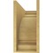 Ekena Millwork 9"W x 27"D x 18"H Classic Hughes Rough Cedar Woodgrain TimberThane Corbel, Primed Tan CORUR09X27X18HUGRCPR - alternate 4